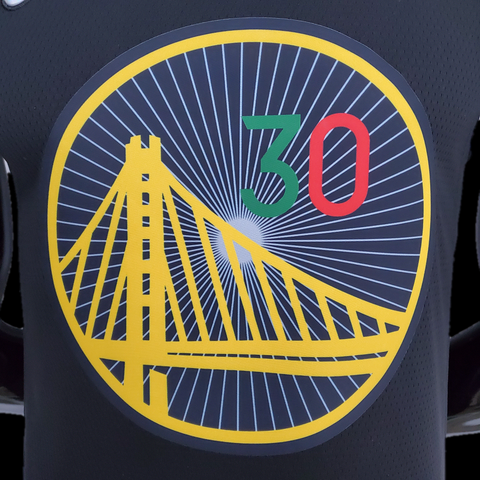75th Anniversary Curry #30 Black NBA Jersey Mexico Edition