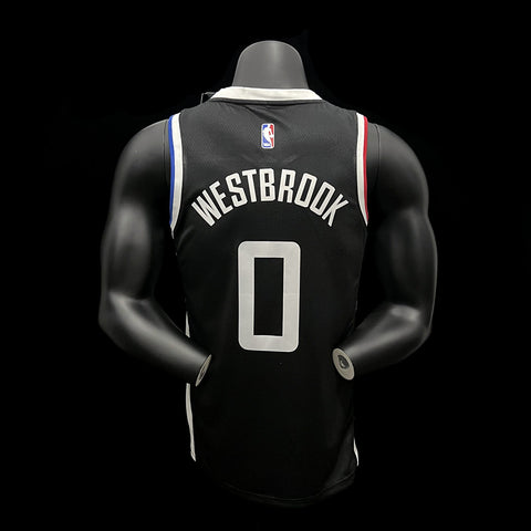 Los Angeles Clippers Westbrook #0 Black NBA Jersey