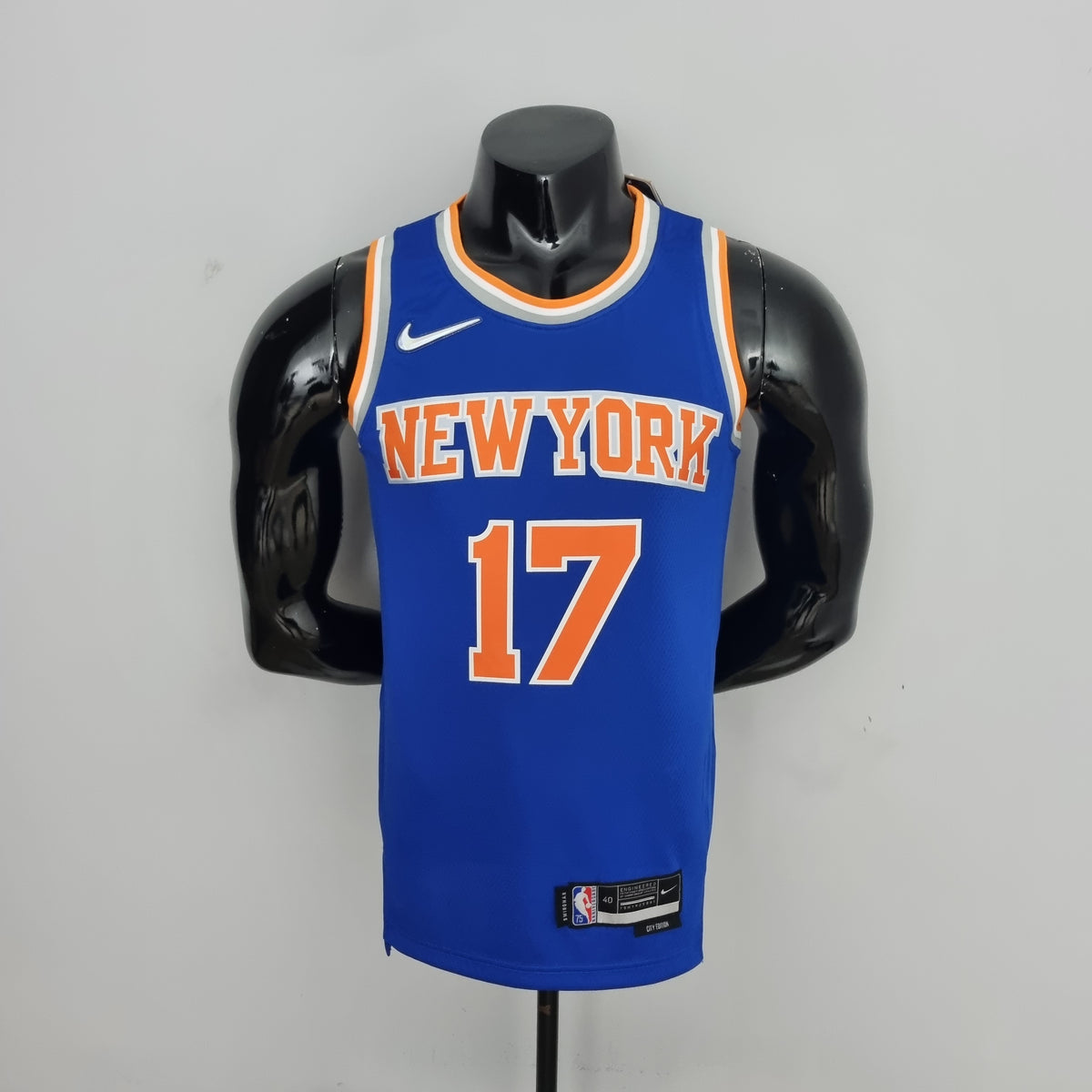 New York Knicks Lin #17 Blue  NBA Jersey 75th Anniversary