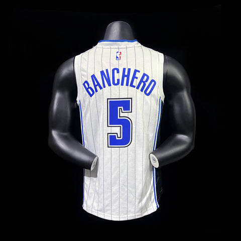 Orlando Magic Banchero #5 White NBA Jersey