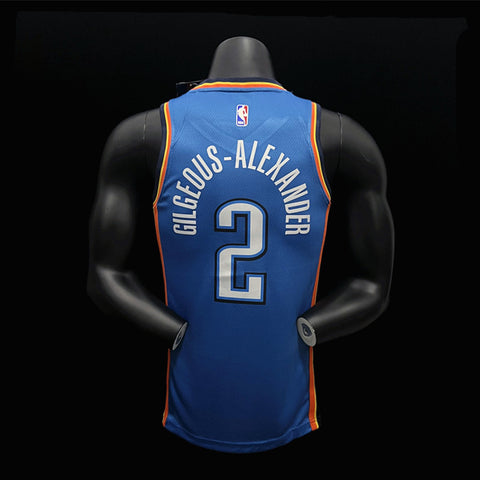 Oklahoma City Thunder Gilgeous-Alexander #2 Blue NBA Jersey