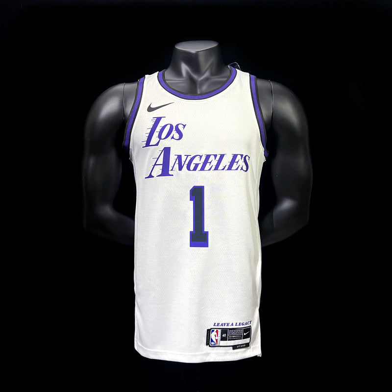 Los Angeles Lakers Russell #1 NBA Jersey City Version 2022-23