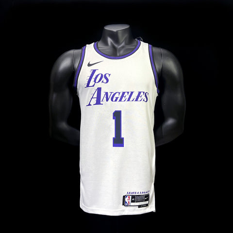 Los Angeles Lakers Russell #1 NBA Jersey City Version 2022-23