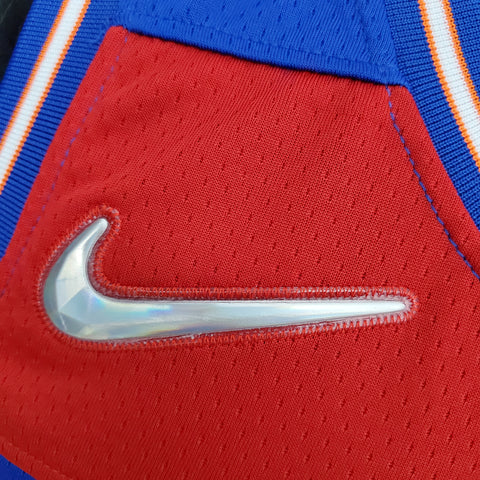 Washington Wizards Kuzma #33 Blue Red NBA Jersey Talent City Edition