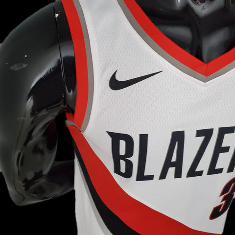 Portland Trail Blazers Mccollum #3 White NBA Jersey 2021