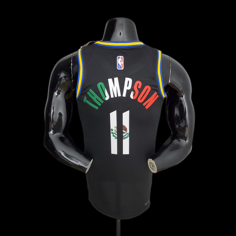 75th Anniversary Thompson #11 Black NBA Jersey Mexico Edition