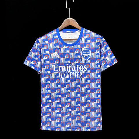 Arsenal Training Blue Soccer Football Training Kit 2023-24