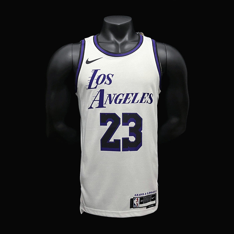 Los Angeles Lakers James #23 NBA Jersey City Version 2022-23