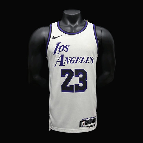 Los Angeles Lakers James #23 NBA Jersey City Version 2022-23
