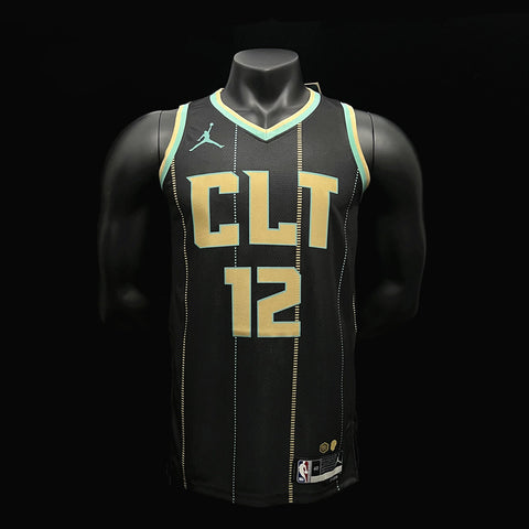 Charlotte Hornets Oubre Jr. #12 Black NBA Jersey City Version