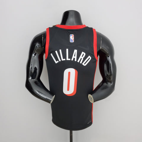 Maglia Portland Lillard #0 Black NBA Jersey Trail Blazers Urban Edition 2022
