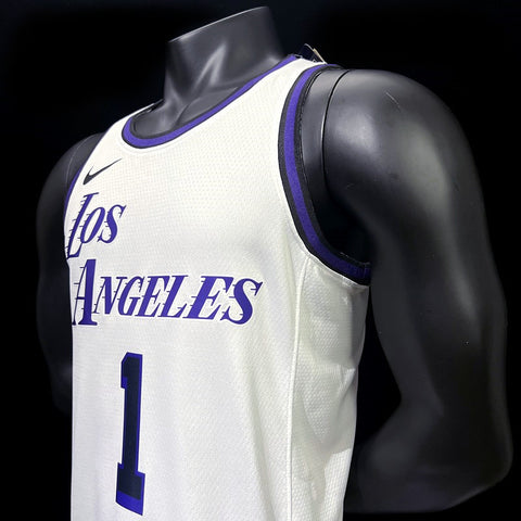 Los Angeles Lakers Russell #1 NBA Jersey City Version 2022-23