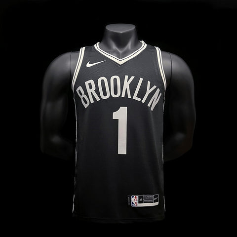 Brooklyn Nets Bridges #1 Nike Black NBA Jersey Icon Edition