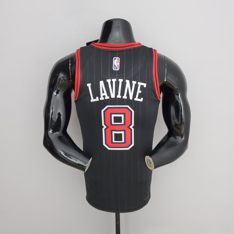 Chicago Bulls LaVine#8 Flyers Black NBA Jersey 75th Anniversary