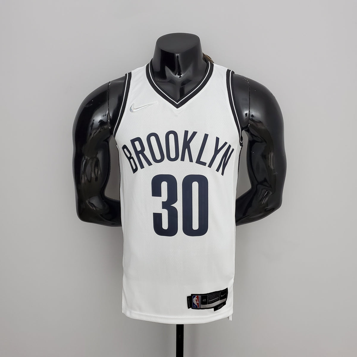 Brooklyn Nets Curry #30 White NBA Jersey 75th Anniversary