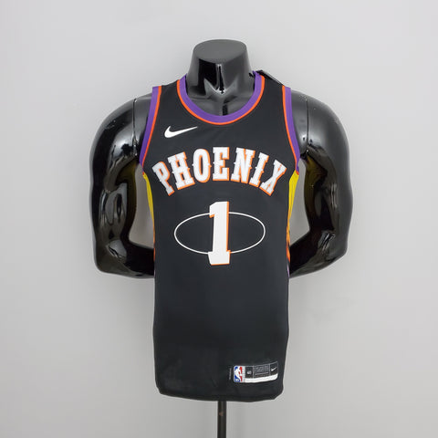 Phoenix Suns Booker #1 Black  NBA Jersey City Edition 2022