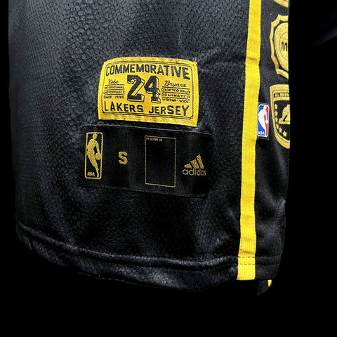 Los Angeles Lakers Kobe Bryant #24 Retirement Memorial NBA Jersey