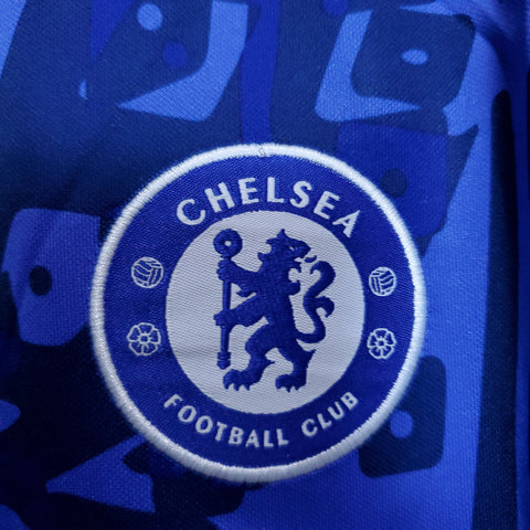 Chelsea Soccer Football Jersey Pre-Match Training Blue 2023-24