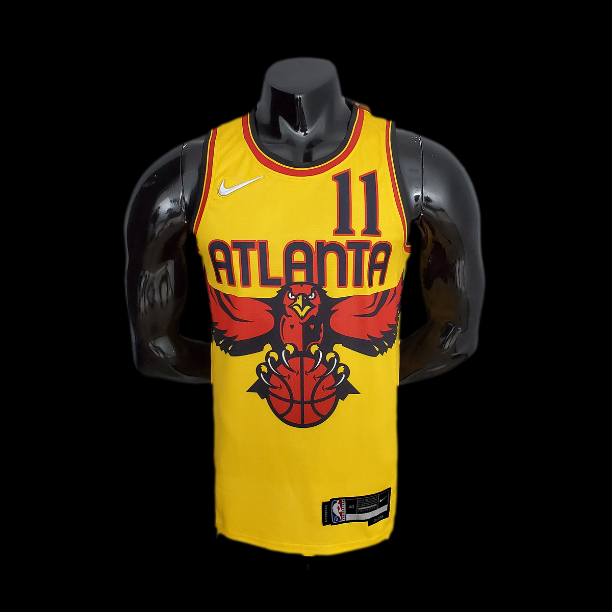Atlanta Hawks Young #11 Yellow  NBA Jersey 75th Anniversary City Edition