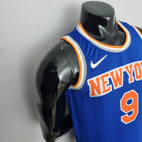 New York Knicks Barrett #9 Blue  NBA Jersey 75th Anniversary