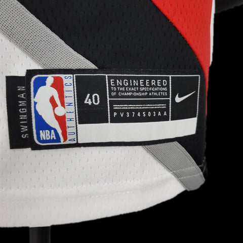 Portland Trail Blazers Lillard #0 White NBA Jersey 2021