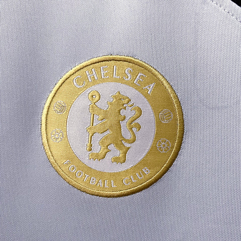 Chelsea White Grey Training Soccer Football Training Kit 2023-24
