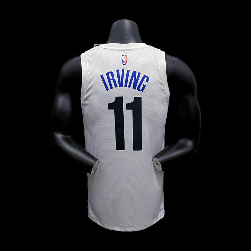 Brooklyn Nets Irving #11 White NBA Jersey City Edition