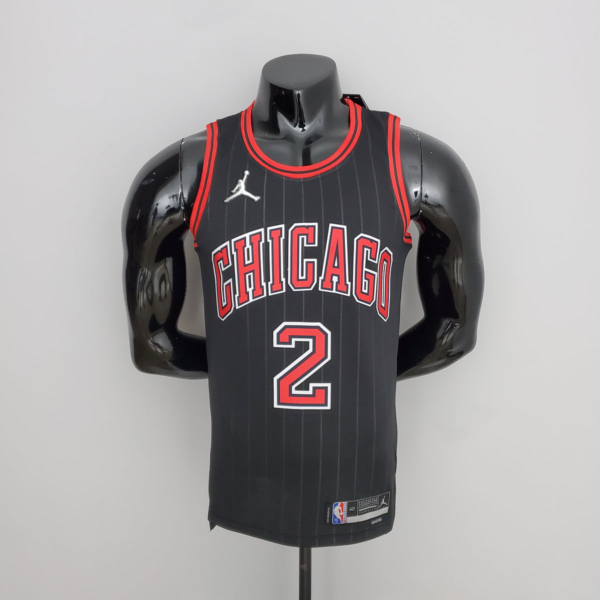 Chicago Bulls Ball #2 Flyers Black  NBA Jersey 75th Anniversary
