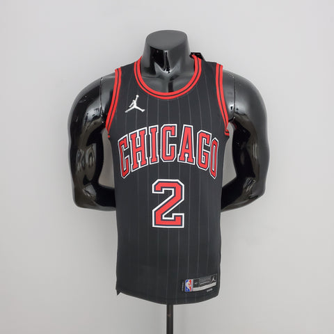 Chicago Bulls Ball #2 Flyers Black  NBA Jersey 75th Anniversary