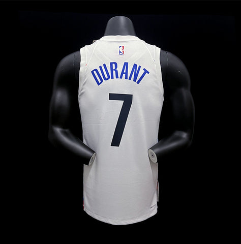 Brooklyn Nets Durant #35 Graffiti White NBA Jersey 2022-23
