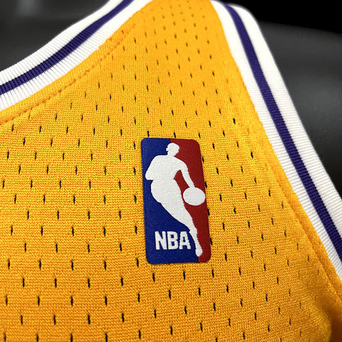 Los Angeles Lakers O'Neal #34 Yellow Retro NBA Jersey