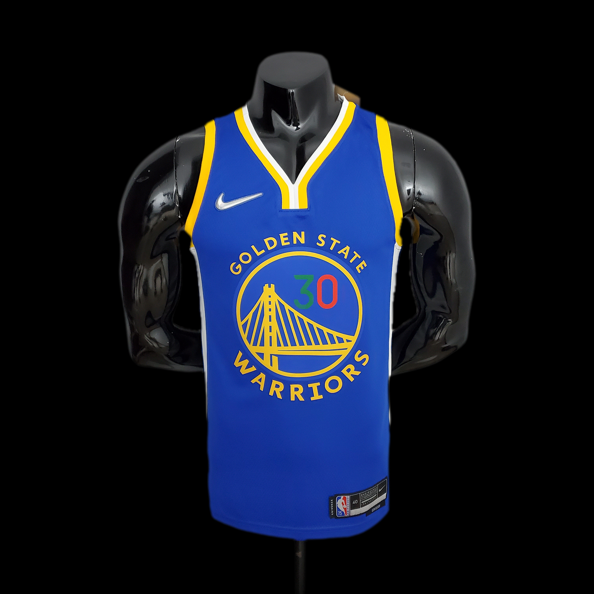 75th Anniversary Curry #30 Blue NBA Jersey Mexico Edition