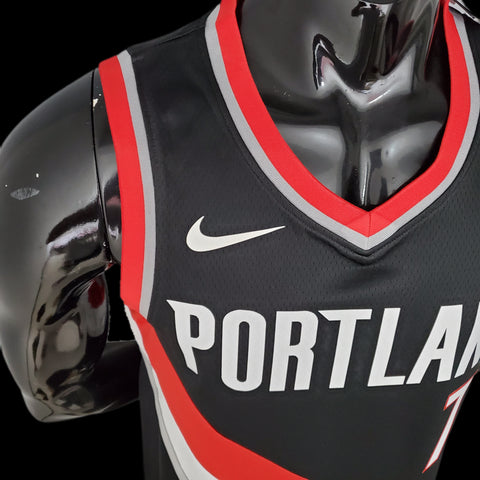 Maglia Portland ROY#7 Black  NBA Jersey Trail Blazers Home 2021