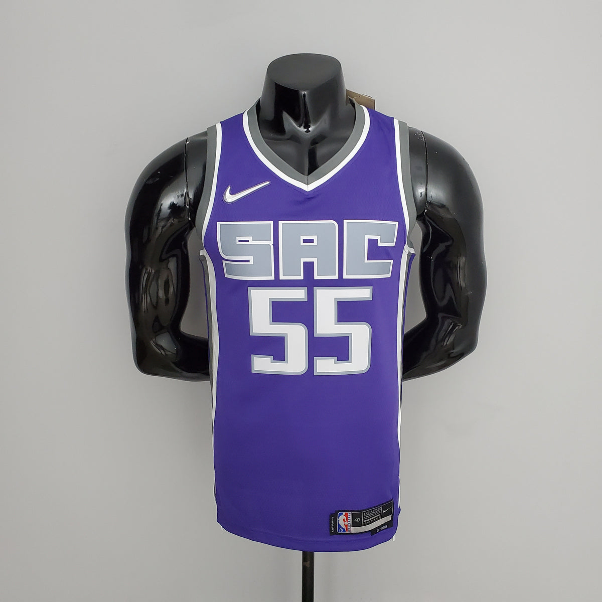 Sacramento Kings Kings Williams#55 Black Purple NBA Jersey 75th Anniversary