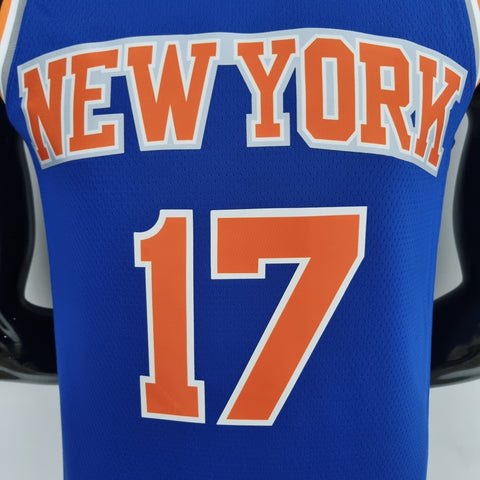 New York Knicks Lin #17 Blue  NBA Jersey 75th Anniversary