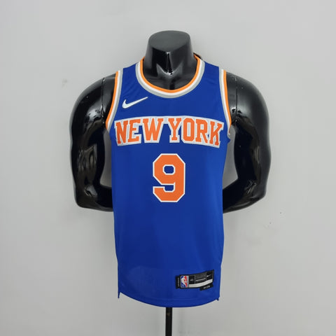 New York Knicks Barrett #9 Blue  NBA Jersey 75th Anniversary
