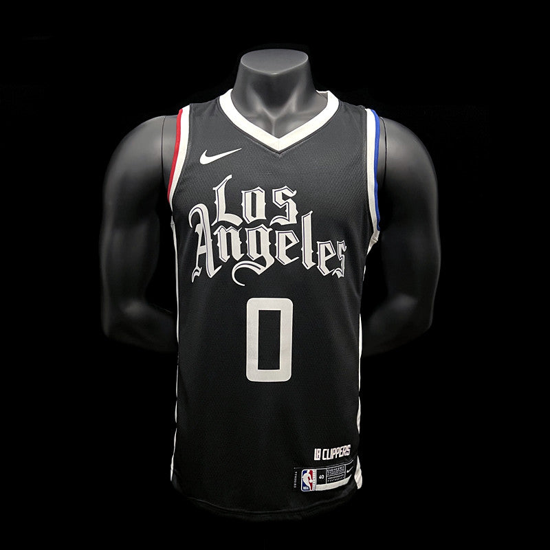 Los Angeles Clippers Westbrook #0 Black NBA Jersey