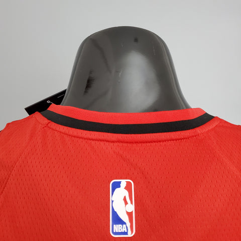 Maglia Portland Lillard #0 Red  NBA Jersey Trailblazer
