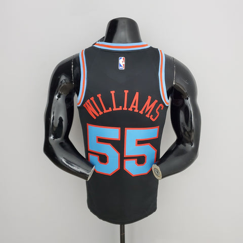 Sacramento Kings Kings Williams #55 Black NBA Jersey City Edition 2021