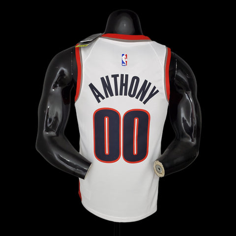 Portland Trail Blazers Anthony #00 White NBA Jersey 2021