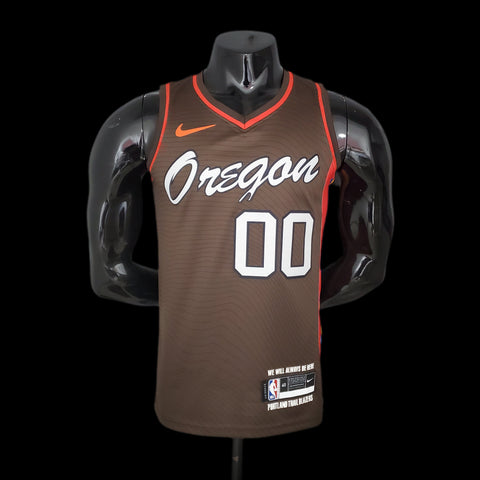Portland Trail Blazers Anthony #00 Brown NBA Jersey 2021
