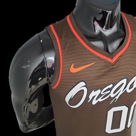 Portland Trail Blazers Anthony #00 Brown NBA Jersey 2021