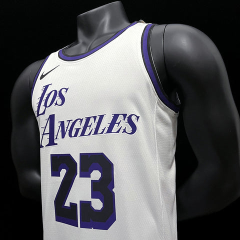 Los Angeles Lakers James #23 NBA Jersey City Version 2022-23