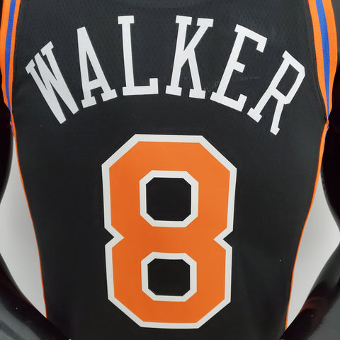 New York Knicks Walker #8 Black NBA Jersey Urban Edition