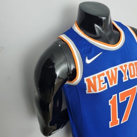 New York Knicks Lin #17 Blue  NBA Jersey 75th Anniversary