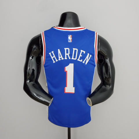 Philadelphia 76ers Harden #1 Blue NBA Jersey V-Neck
