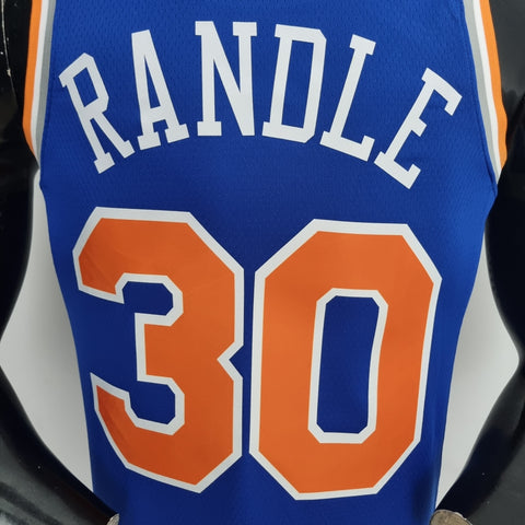 New York Knicks Randle #30 Blue NBA Jersey 75th Anniversary