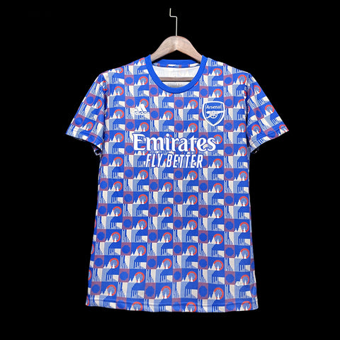 Arsenal Training Blue Soccer Football Training Kit 2023-24