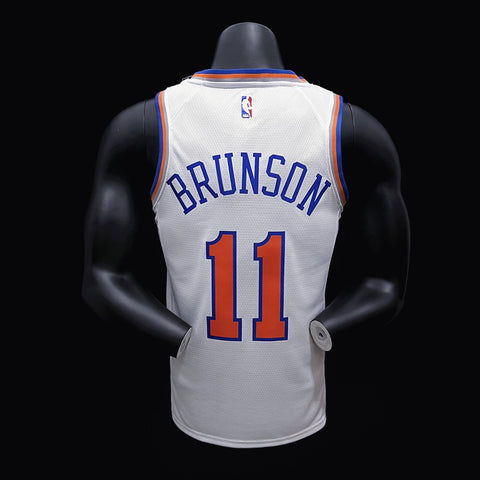 New York Knicks Brunson #11 White NBA Jersey