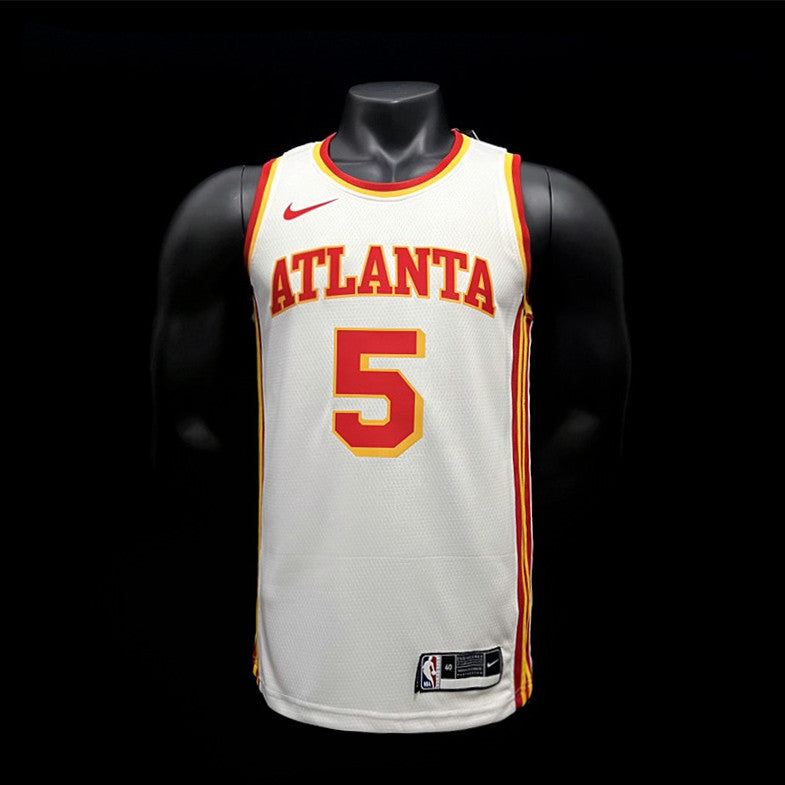 Atlanta Hawks Murray #5 White NBA Jersey 2022-23